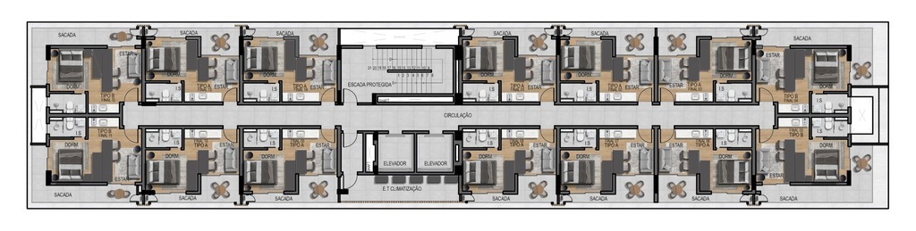 Apartamento, 1 quarto, 22 m² - Foto 36