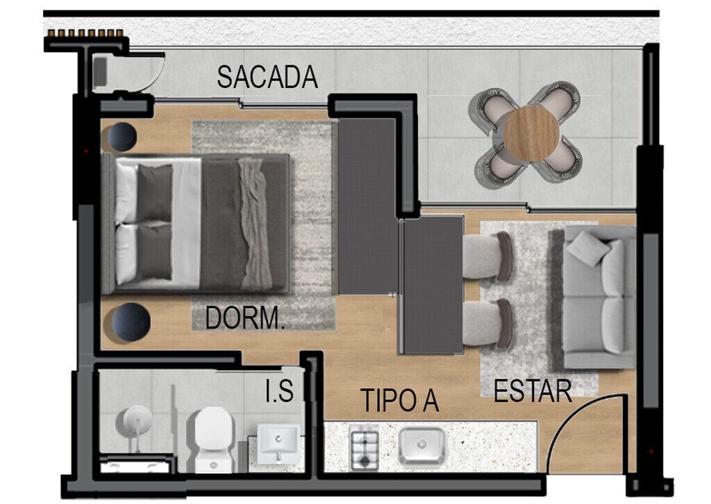 Apartamento, 1 quarto, 22 m² - Foto 42