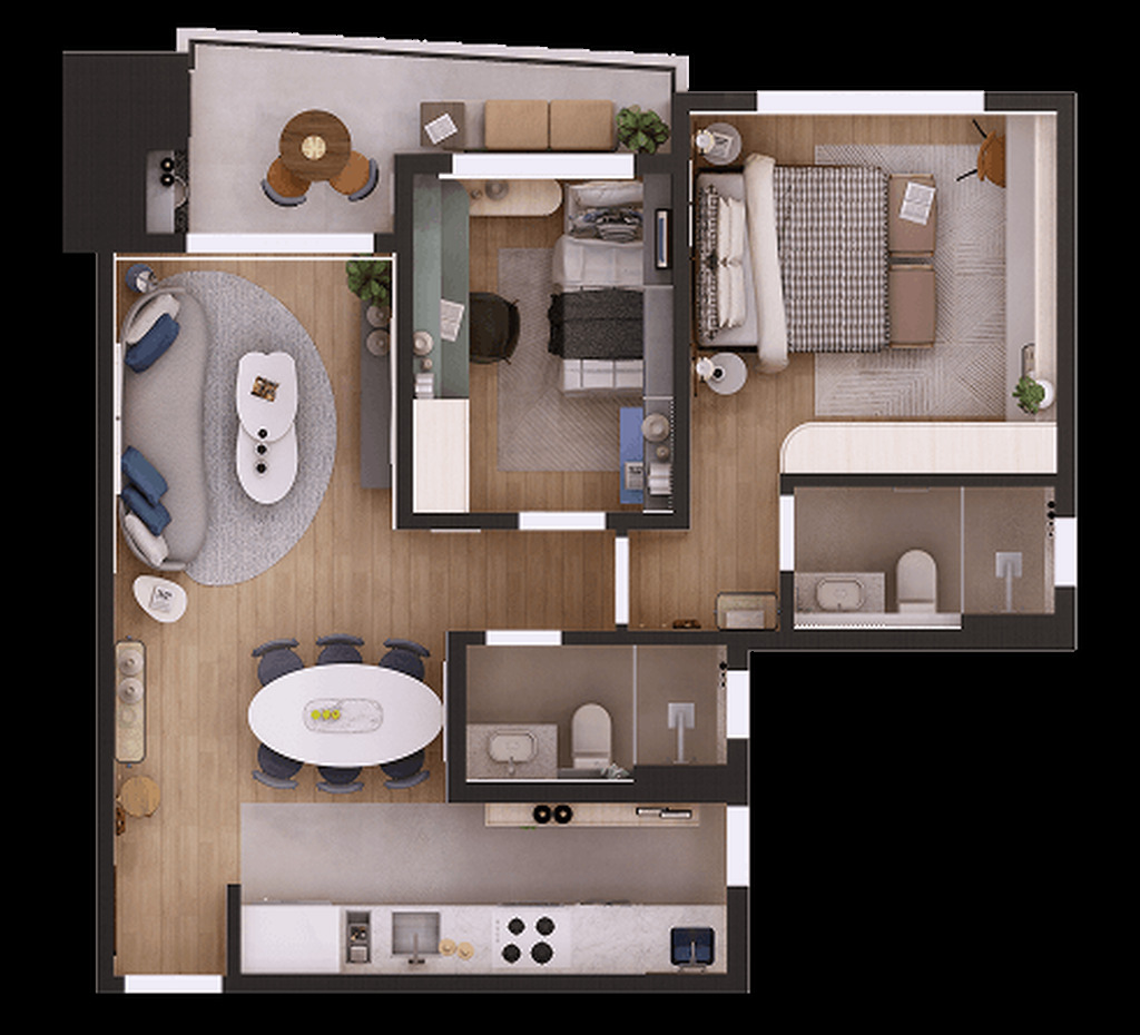Apartamento, 3 quartos, 75 m² - Foto 43