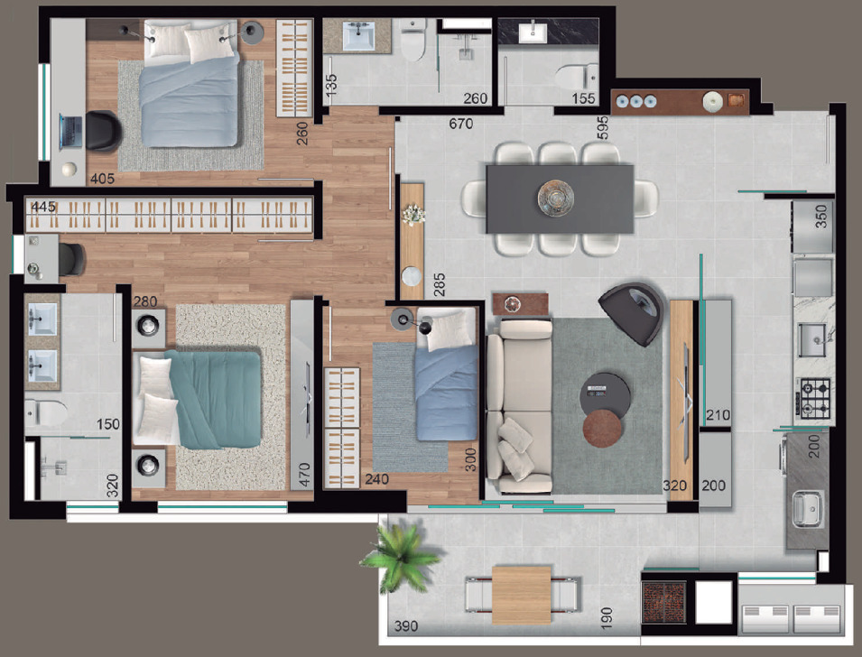 Apartamento, 2 quartos, 101 m² - Foto 15