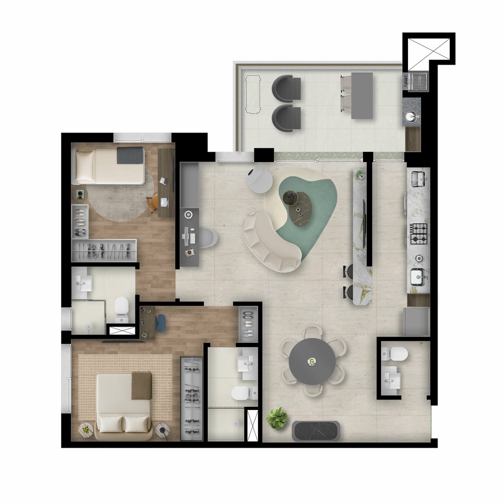 Apartamento, 3 quartos, 89 m² - Foto 72