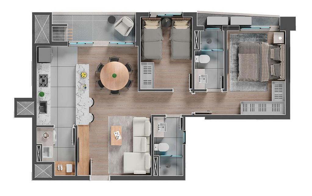 Cobertura, 3 quartos, 151 m² - Foto 33