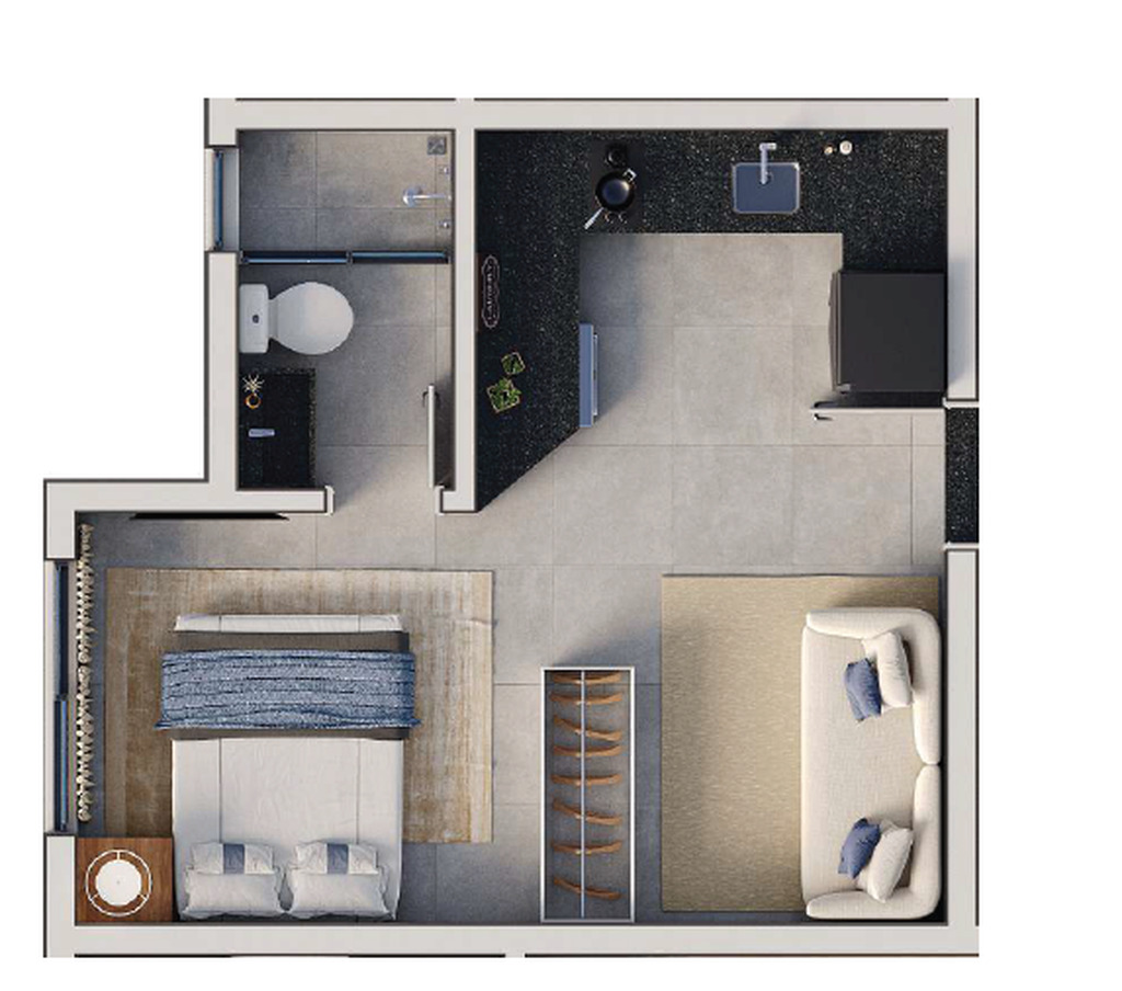 Apartamento, 1 quarto, 34 m² - Foto 16