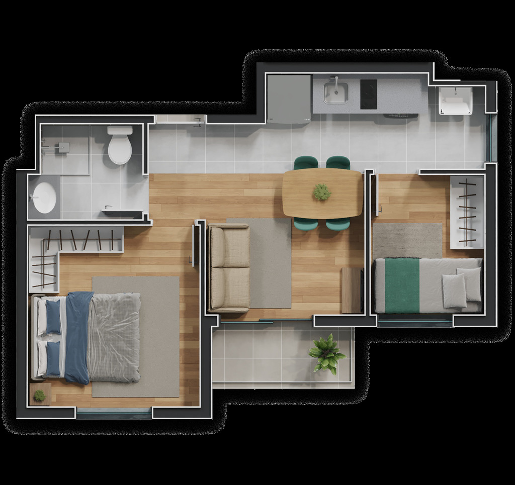 Apartamento, 2 quartos, 33 m² - Foto 35