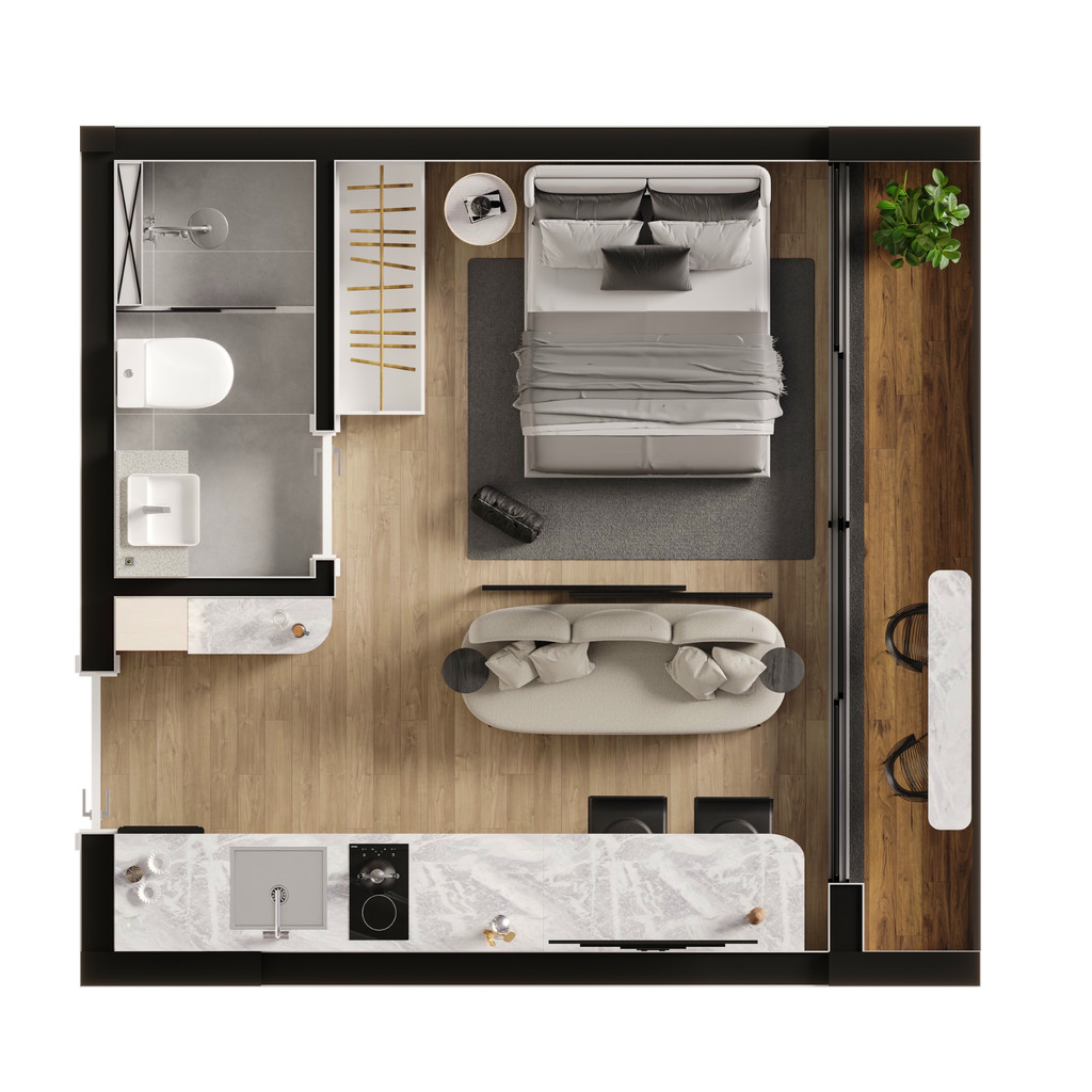 Apartamento, 1 quarto, 22 m² - Foto 34