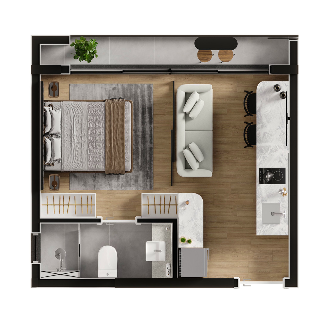 Apartamento, 1 quarto, 22 m² - Foto 36