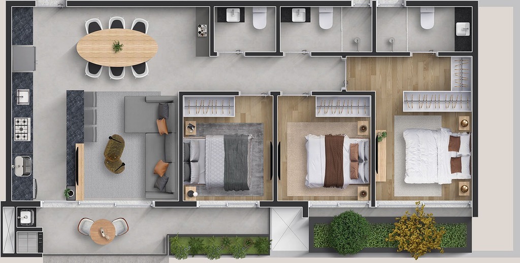 Apartamento, 3 quartos, 197 m² - Foto 30