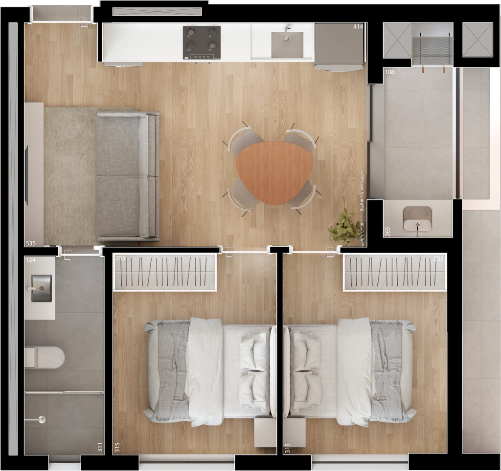 Apartamento, 2 quartos, 56 m² - Foto 38