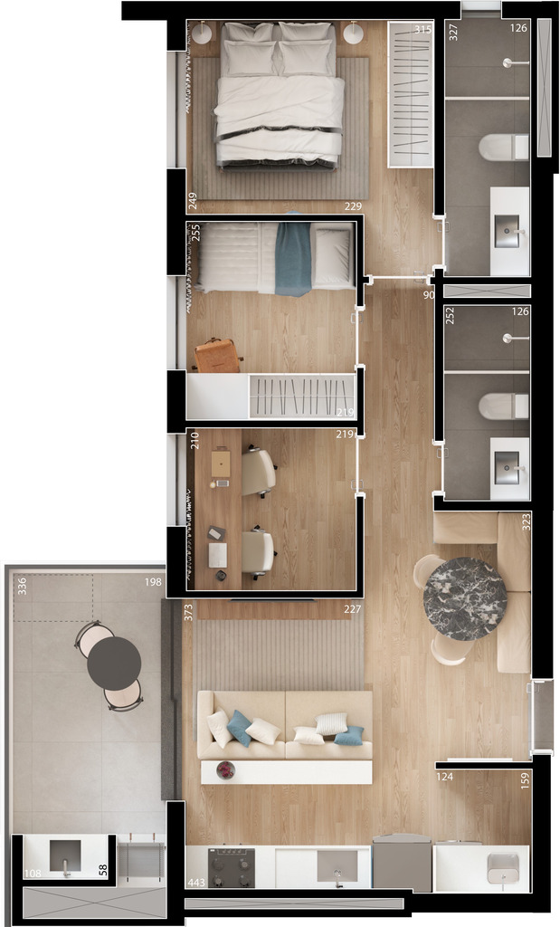 Apartamento, 2 quartos, 56 m² - Foto 42