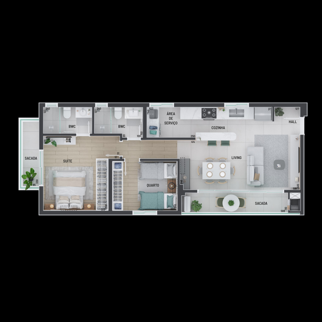 Apartamento, 2 quartos, 77 m² - Foto 12