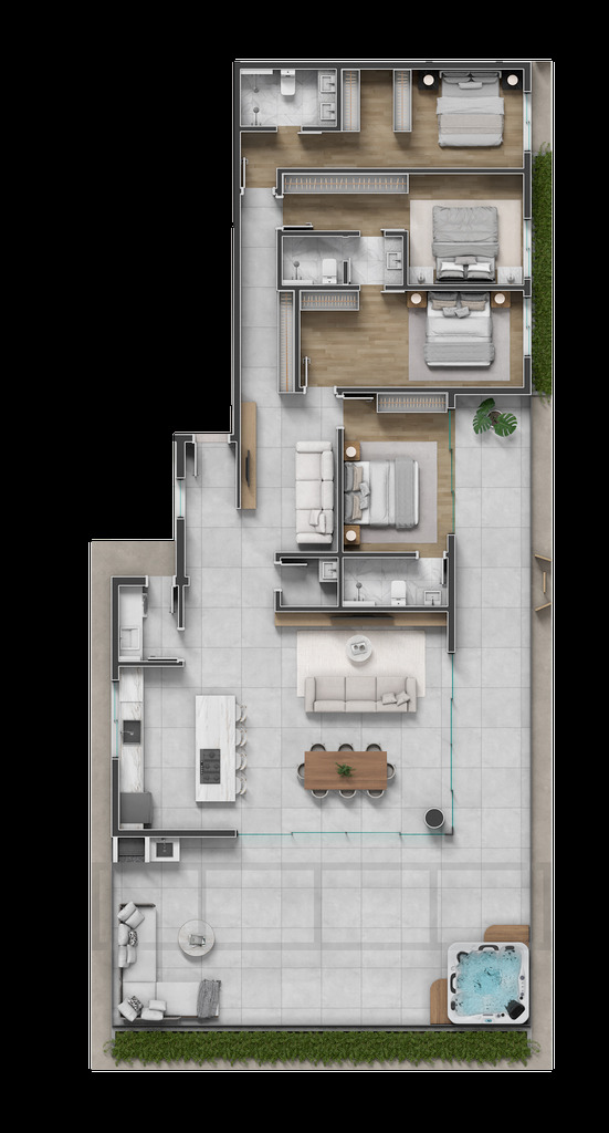 Apartamento, 3 quartos, 110 m² - Foto 61