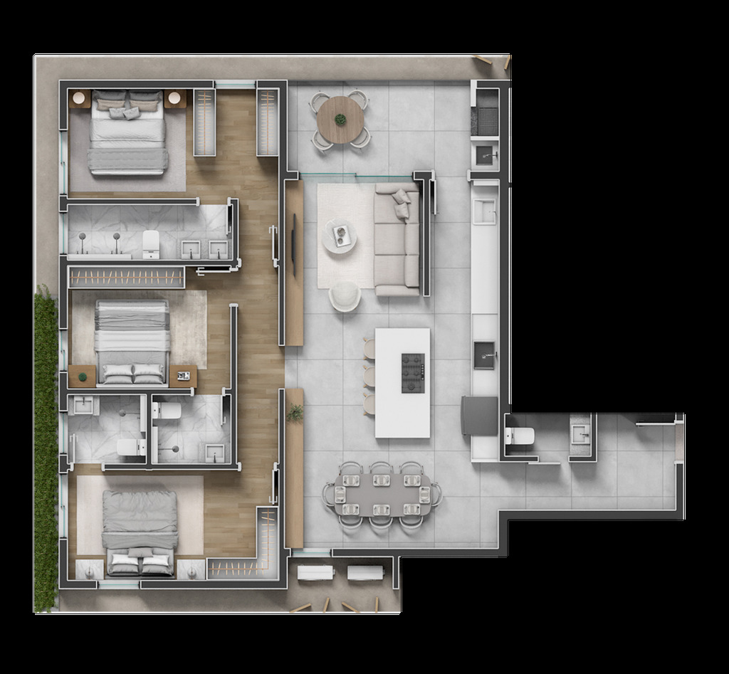 Apartamento, 3 quartos, 110 m² - Foto 56