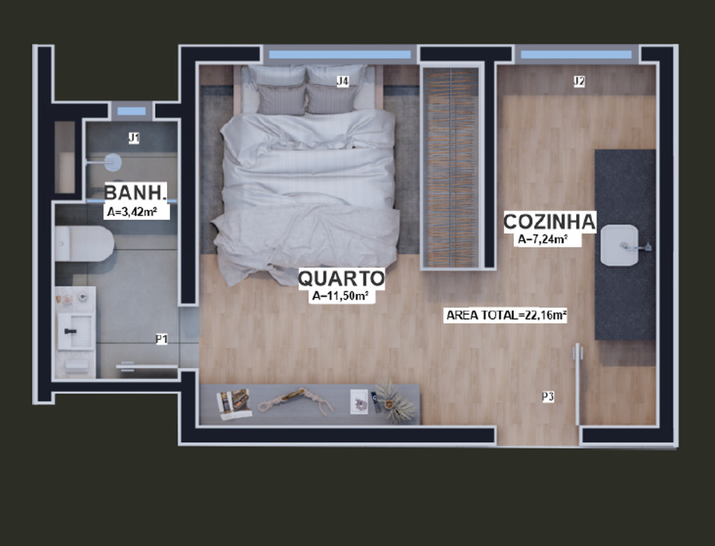 Apartamento, 1 quarto, 29 m² - Foto 35