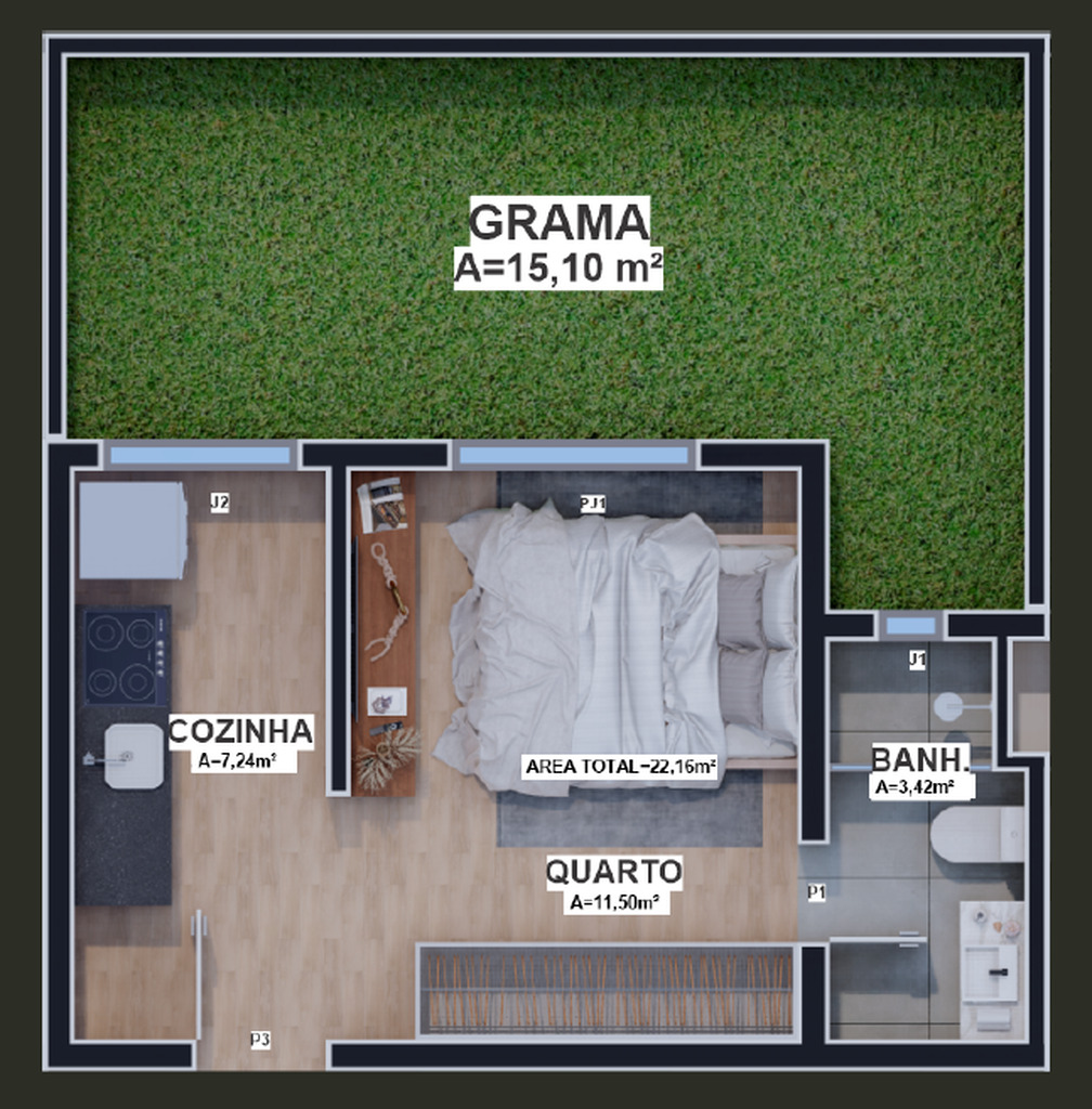 Apartamento, 1 quarto, 29 m² - Foto 34