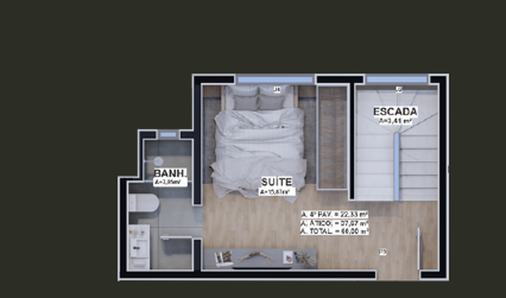 Apartamento, 1 quarto, 29 m² - Foto 38