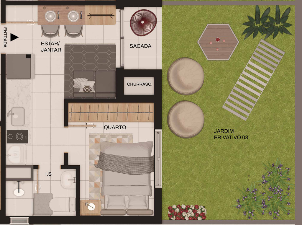 Apartamento, 1 quarto, 24 m² - Foto 30