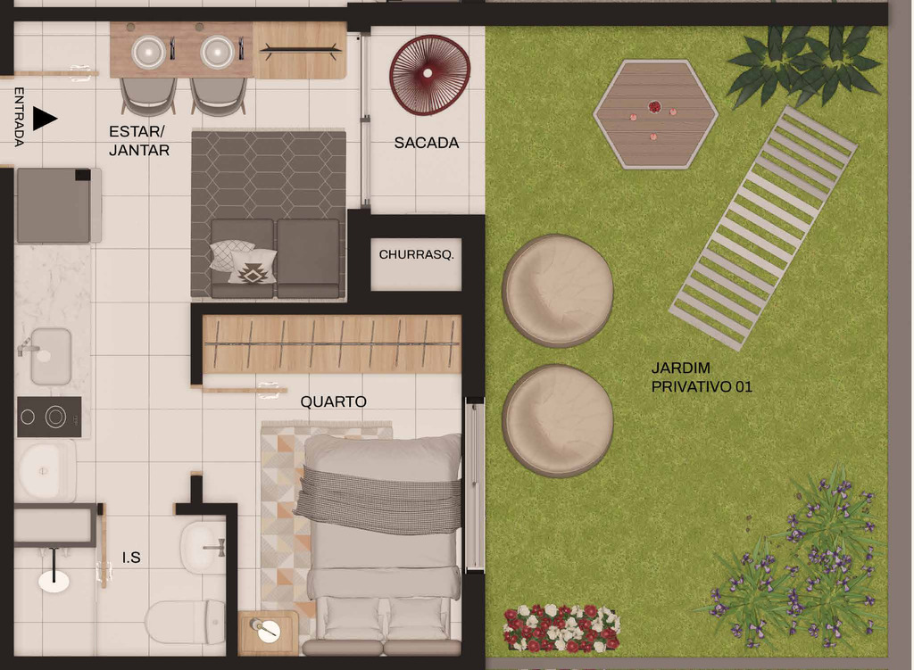 Apartamento, 1 quarto, 24 m² - Foto 29
