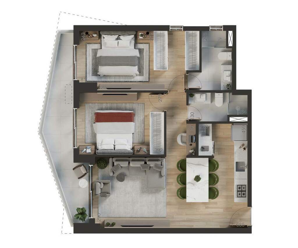 Apartamento, 1 quarto, 79 m² - Foto 27