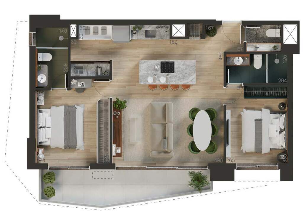 Apartamento, 1 quarto, 79 m² - Foto 28