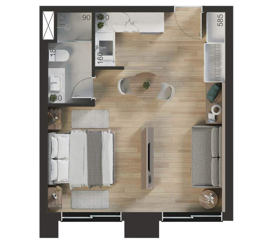 Apartamento, 1 quarto, 79 m² - Foto 25