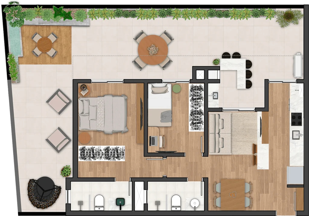 Apartamento, 3 quartos, 70 m² - Foto 44