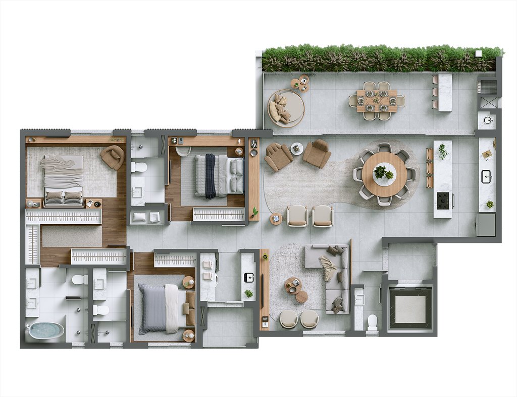 Apartamento, 3 quartos, 225 m² - Foto 51