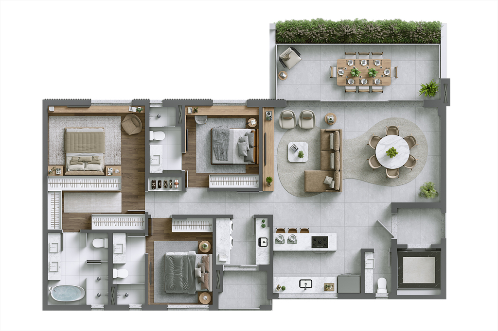 Apartamento, 3 quartos, 225 m² - Foto 49