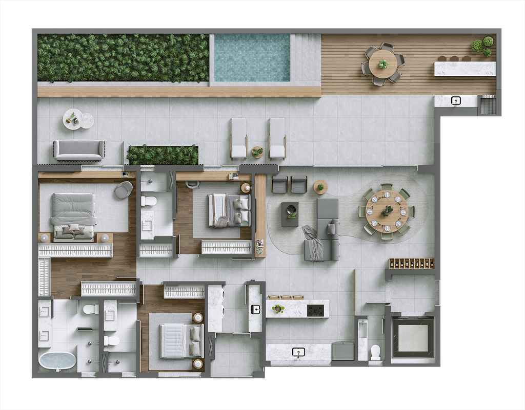 Apartamento, 3 quartos, 225 m² - Foto 63