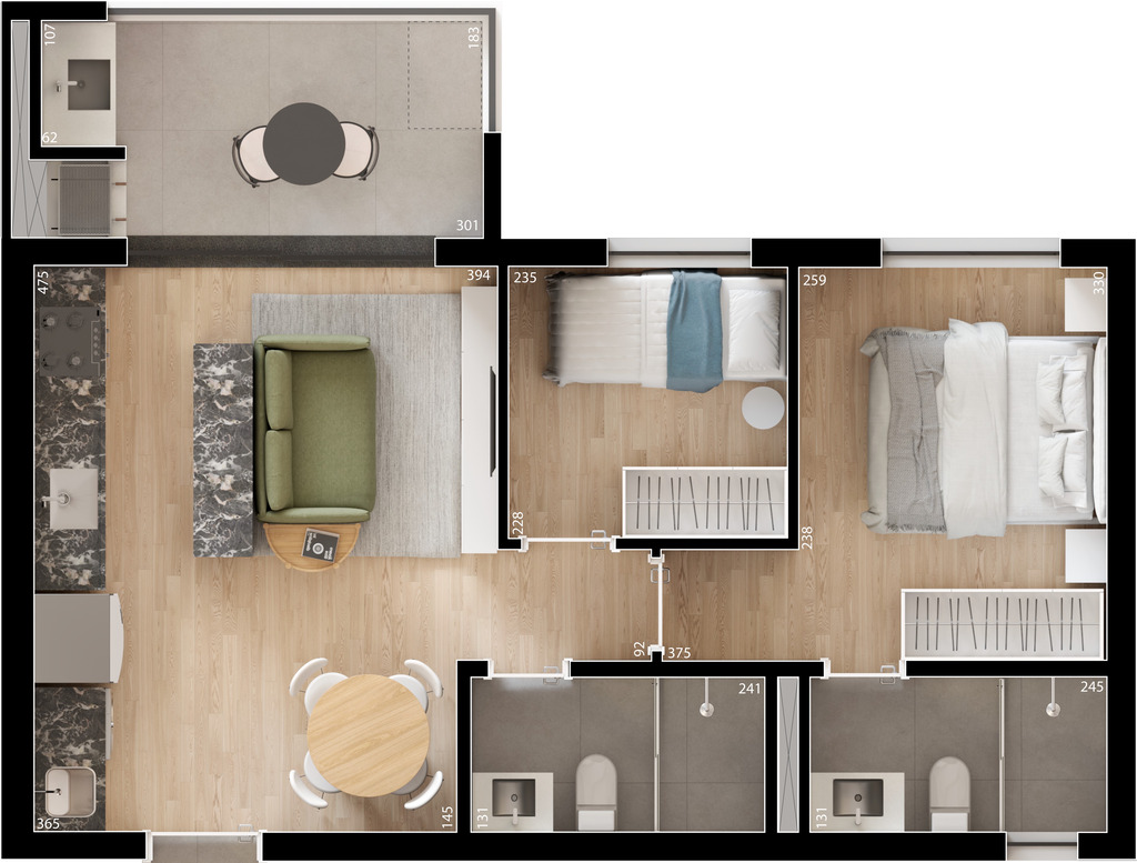 Cobertura, 3 quartos, 123 m² - Foto 40