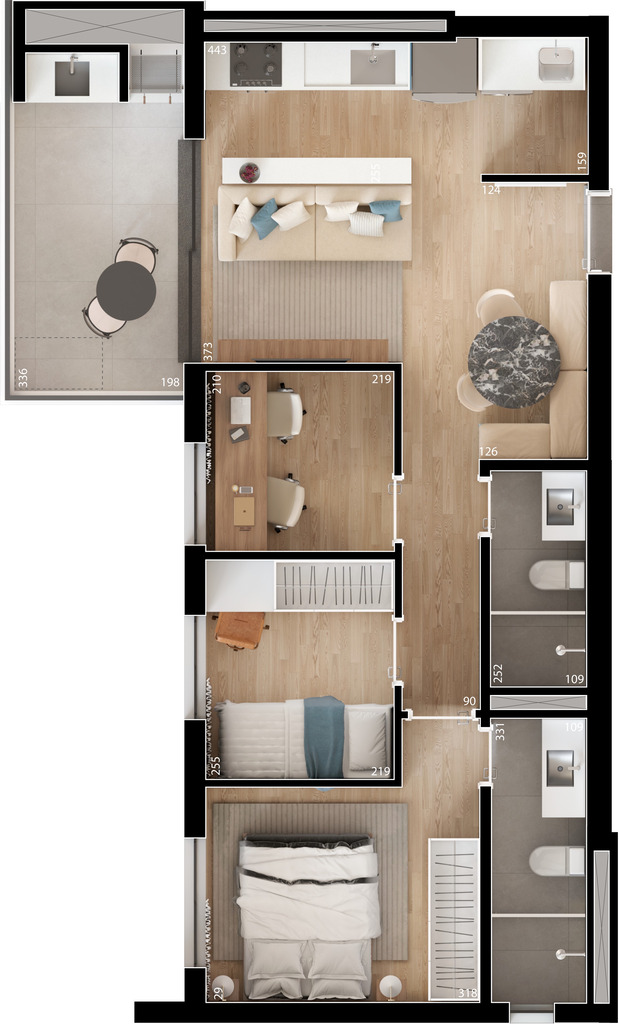 Cobertura, 3 quartos, 123 m² - Foto 43