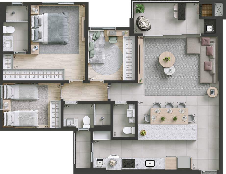 Apartamento, 3 quartos, 117 m² - Foto 29