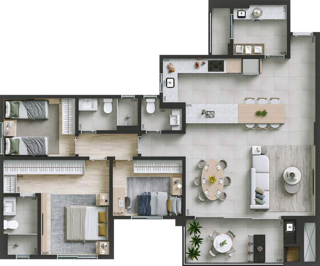 Apartamento, 3 quartos, 117 m² - Foto 32