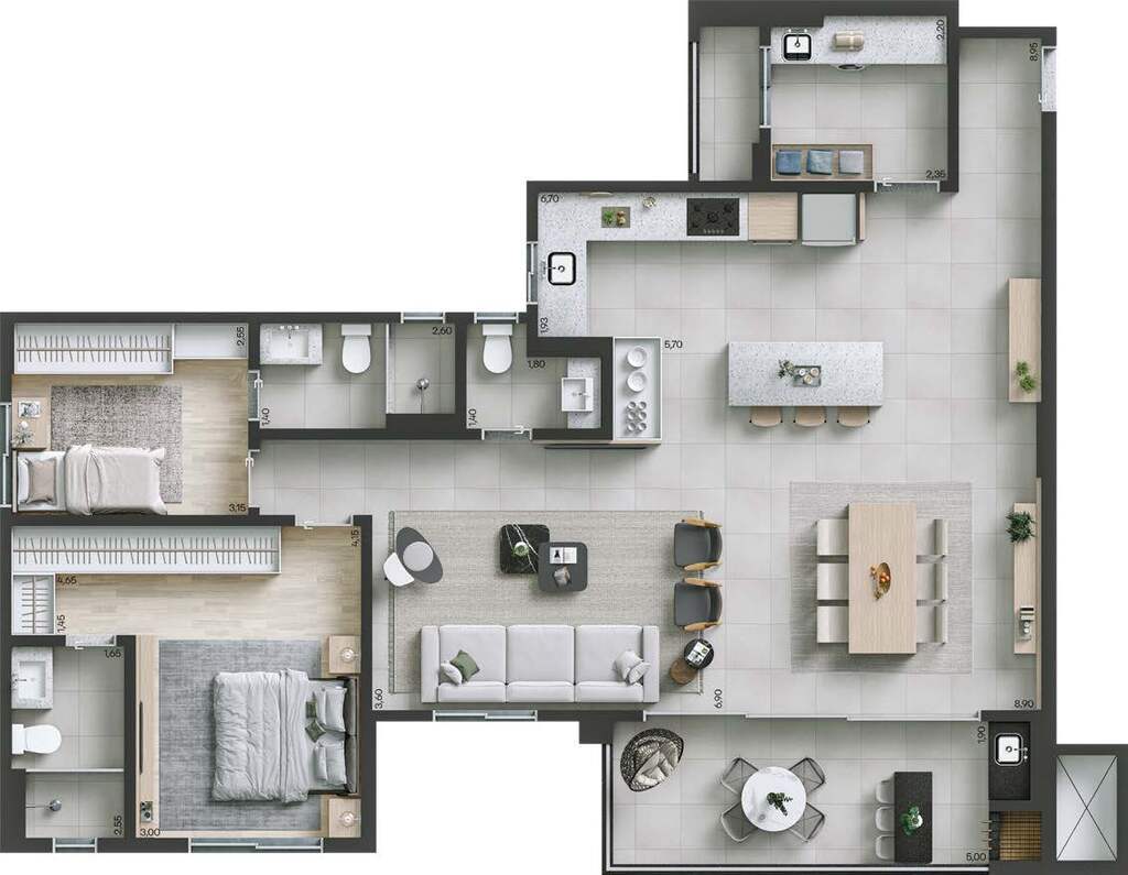Apartamento, 3 quartos, 117 m² - Foto 35