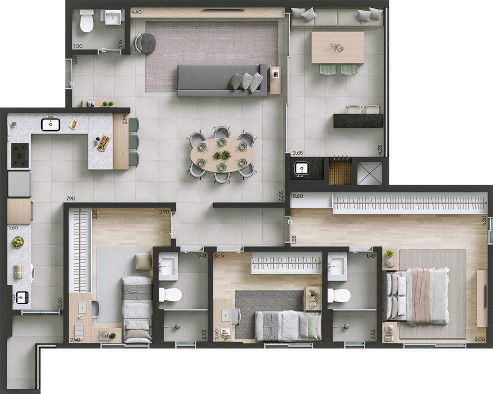 Apartamento, 3 quartos, 117 m² - Foto 31