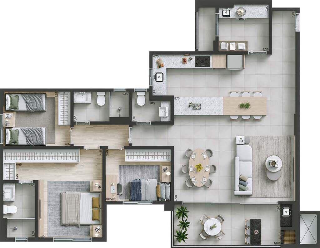 Apartamento, 3 quartos, 117 m² - Foto 34