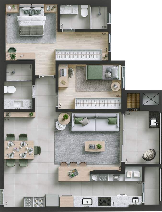 Apartamento, 3 quartos, 117 m² - Foto 25