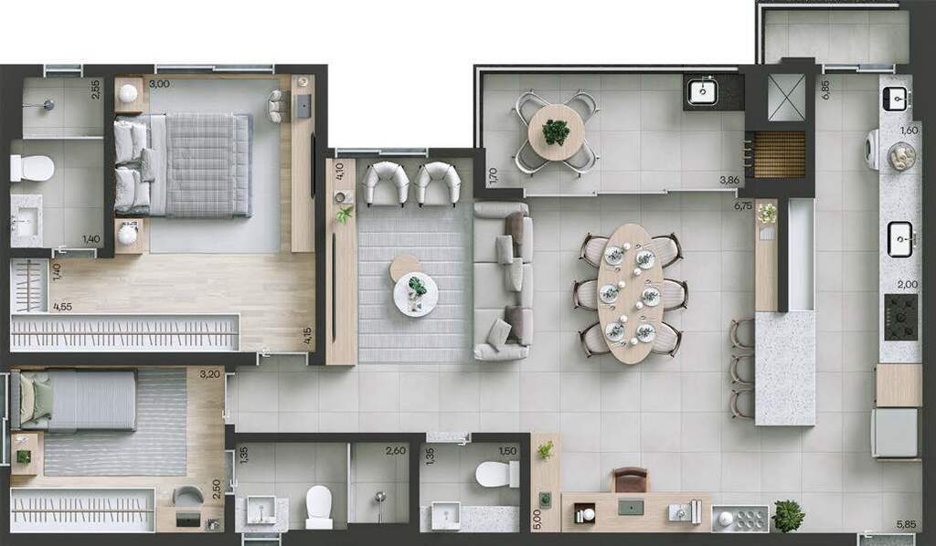 Apartamento, 3 quartos, 117 m² - Foto 28
