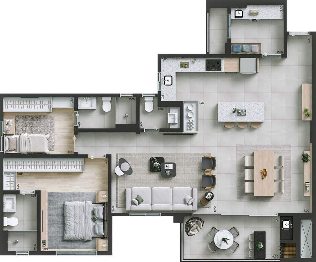 Apartamento, 3 quartos, 117 m² - Foto 33
