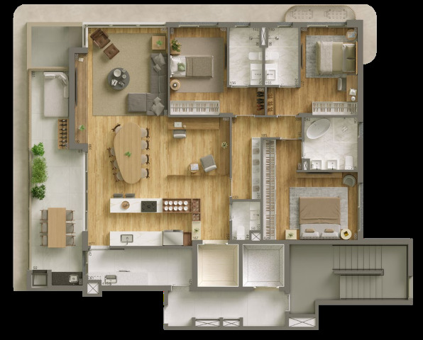 Apartamento, 3 quartos, 136 m² - Foto 33