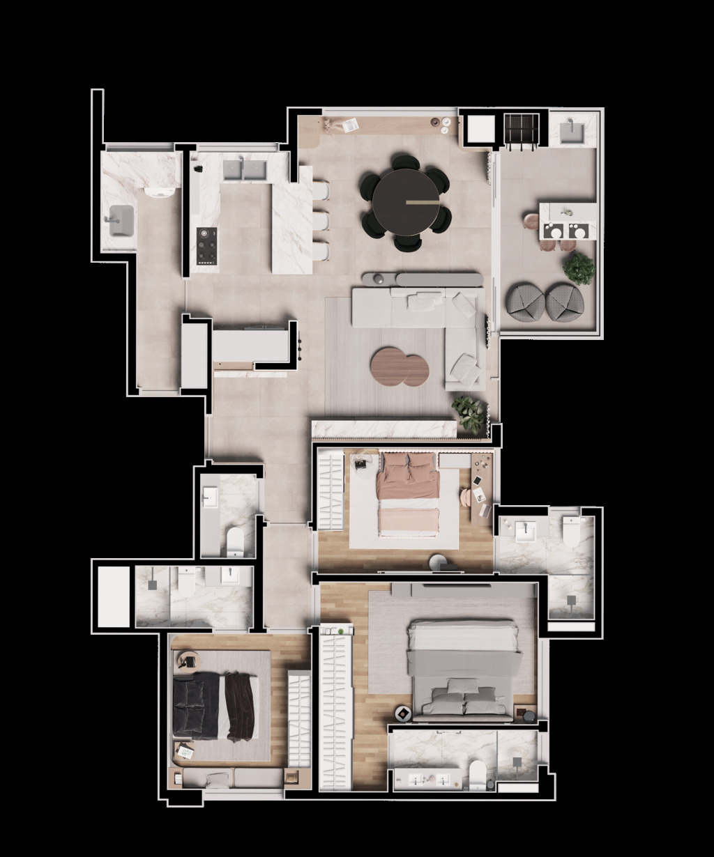 Apartamento, 3 quartos, 114 m² - Foto 63