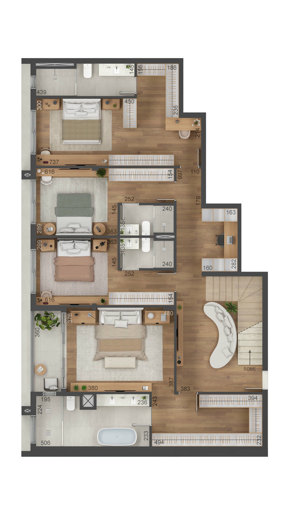 Apartamento, 3 quartos, 156 m² - Foto 57