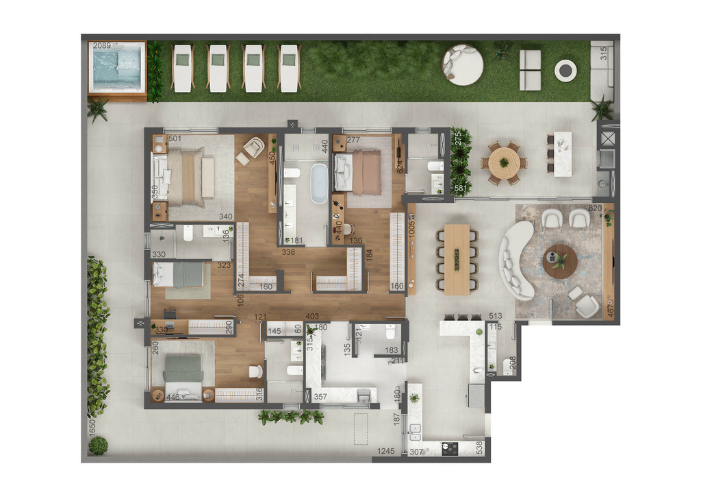 Apartamento, 3 quartos, 156 m² - Foto 60