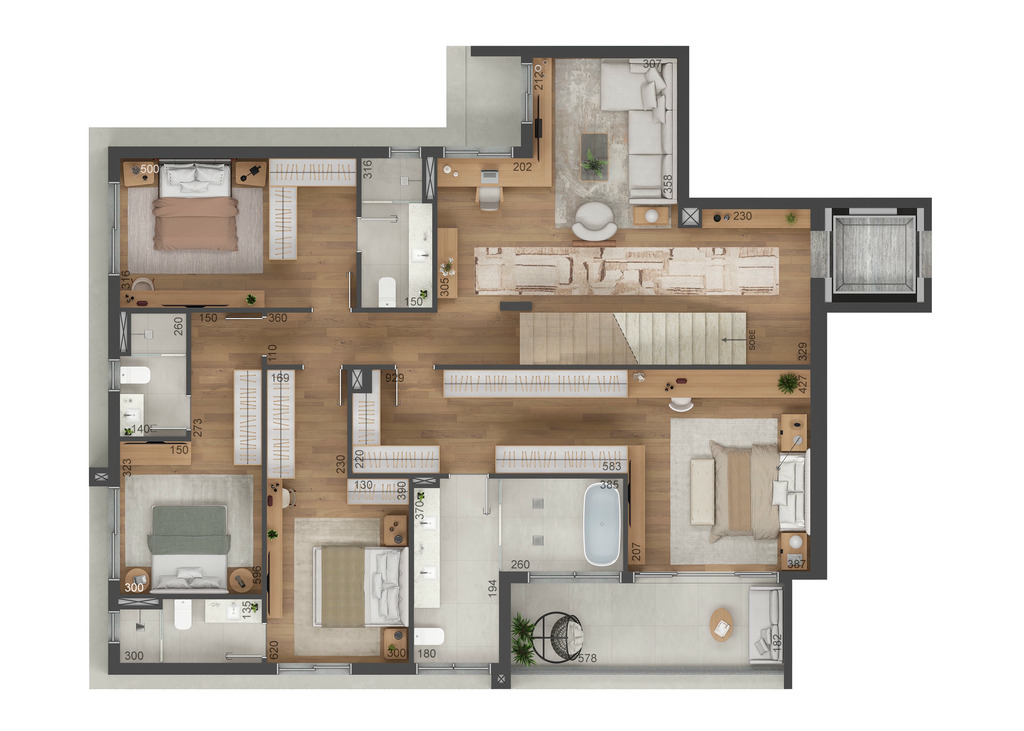 Apartamento, 3 quartos, 156 m² - Foto 61