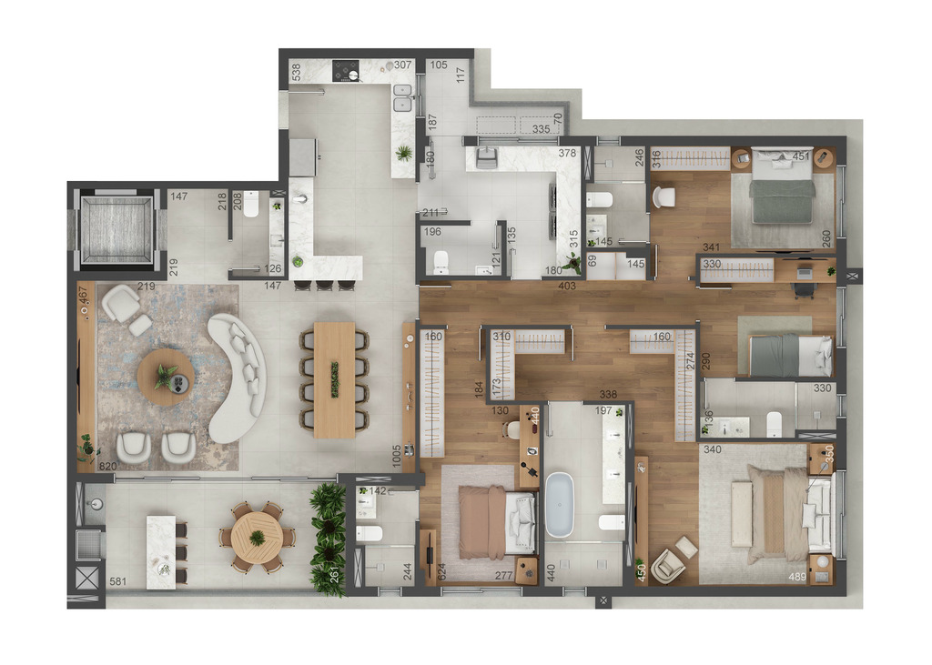 Apartamento, 3 quartos, 156 m² - Foto 50