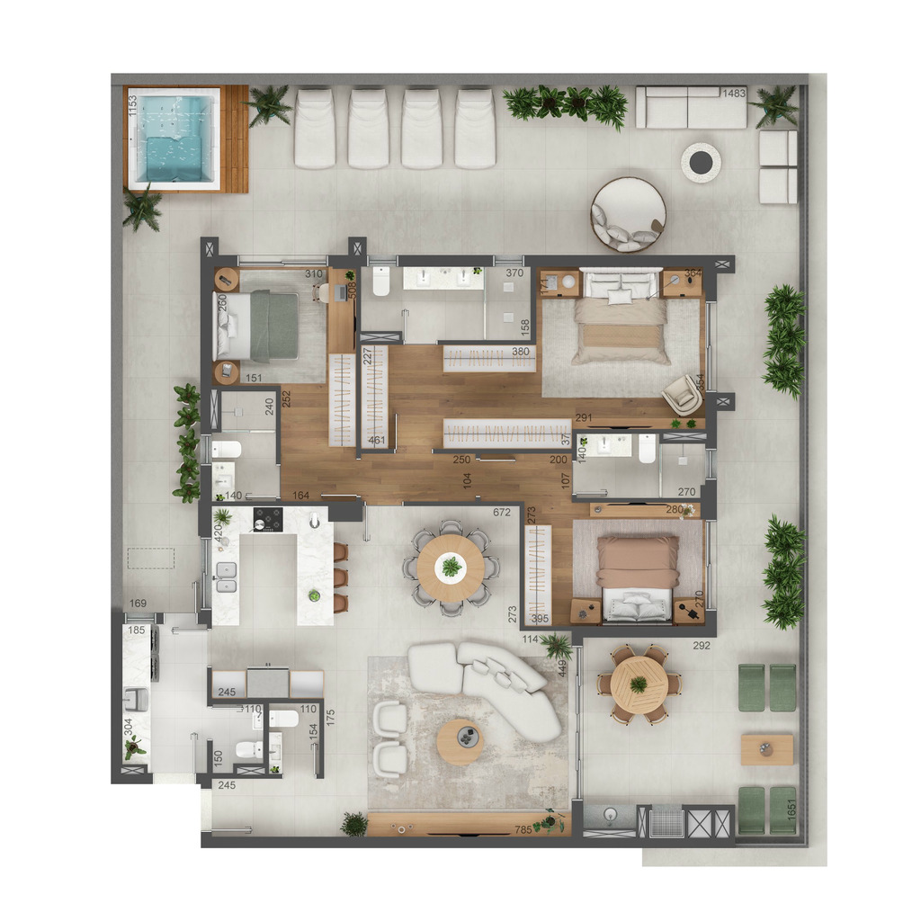 Apartamento, 3 quartos, 156 m² - Foto 51