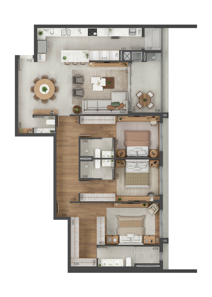 Apartamento, 3 quartos, 156 m² - Foto 44