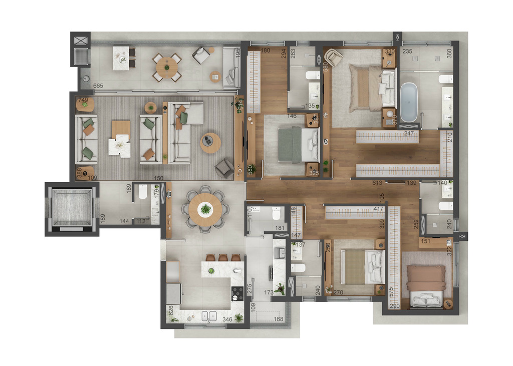 Apartamento, 3 quartos, 156 m² - Foto 48