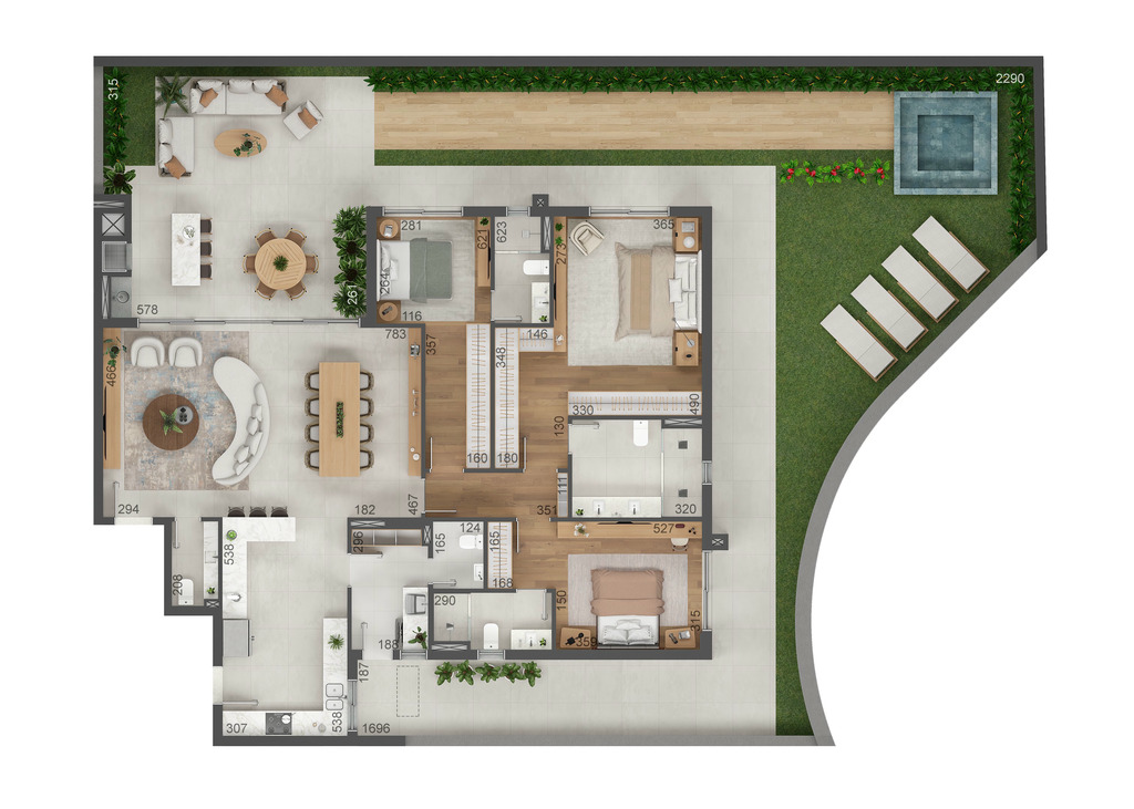 Apartamento, 3 quartos, 156 m² - Foto 59