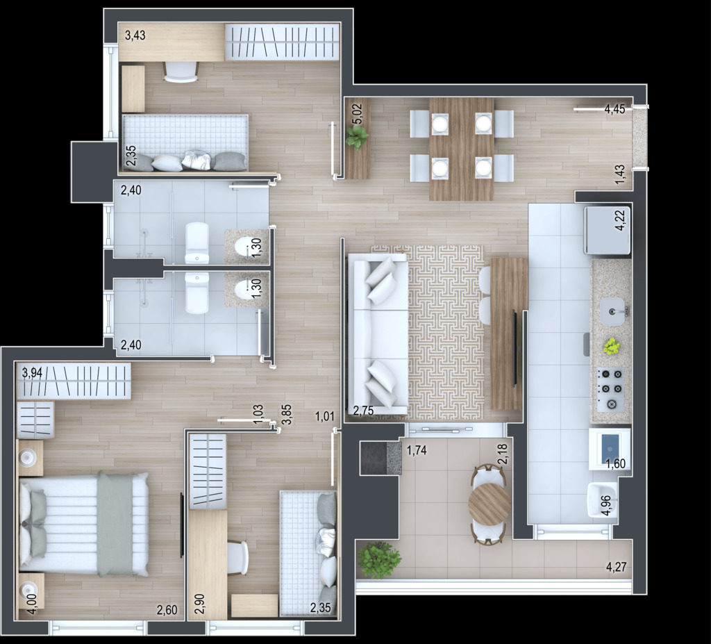 Apartamento, 2 quartos, 67 m² - Foto 35