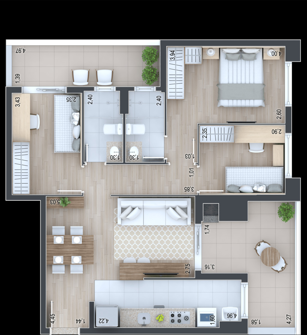 Apartamento, 2 quartos, 67 m² - Foto 13